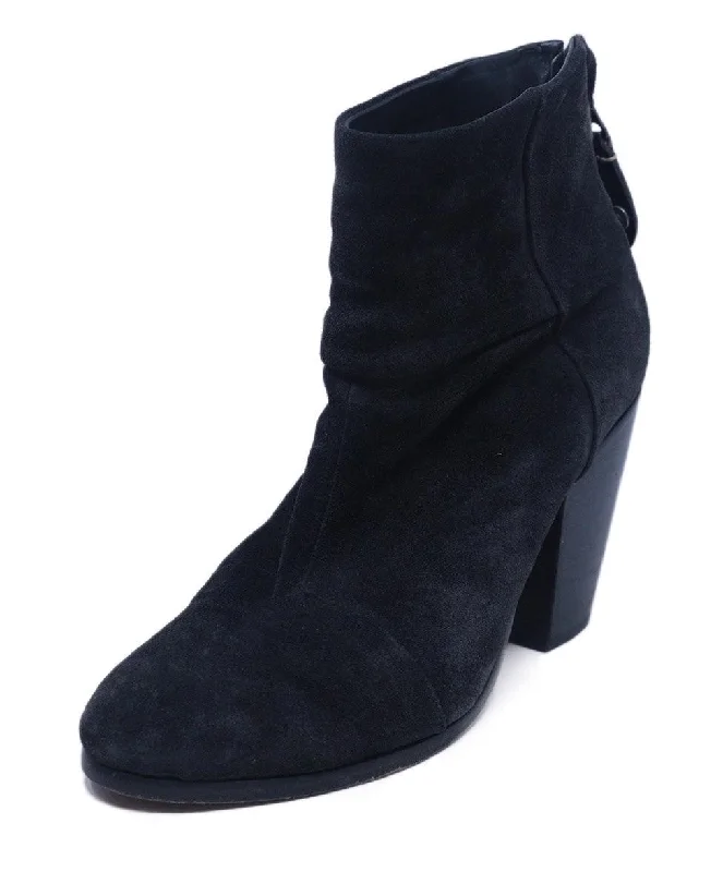 Rag & Bone Black Suede Booties sz 8.5