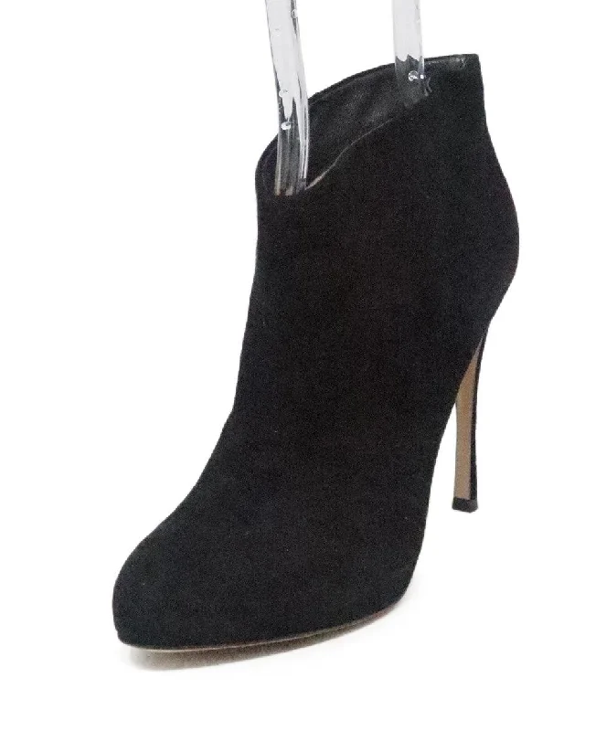 Gianvito Rossi Black Suede Booties sz 9