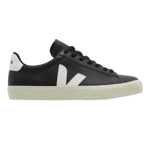 Veja Campo Leather Sneaker Black White