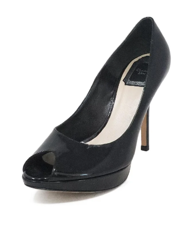 Christian Dior Black Patent Leather Pumps sz 6.5