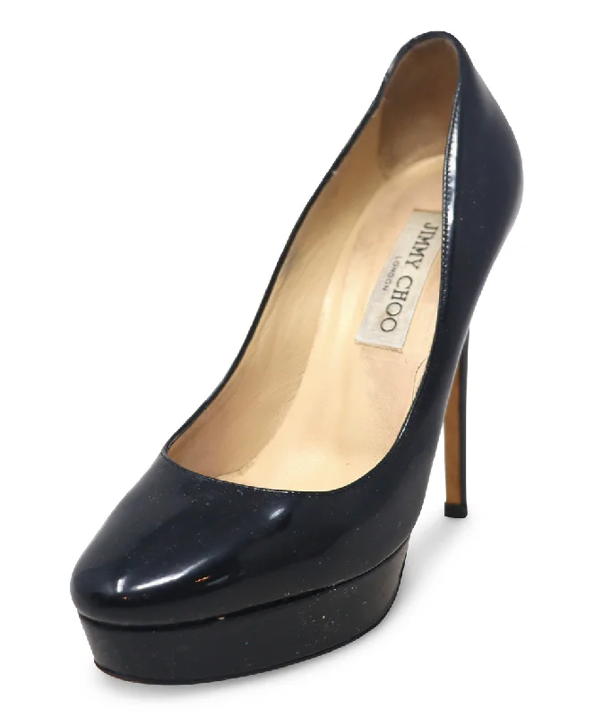 Jimmy Choo Black Patent Leather Heels sz 6.5