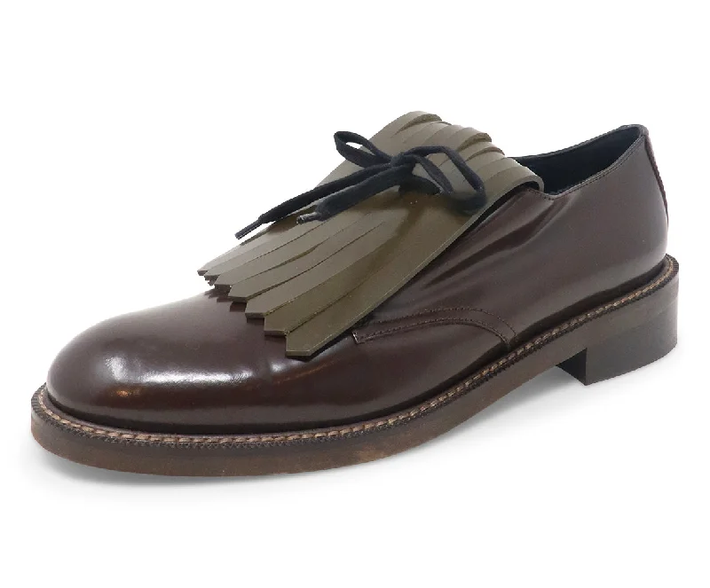 Marni Brown & Green Leather Oxfords sz 10