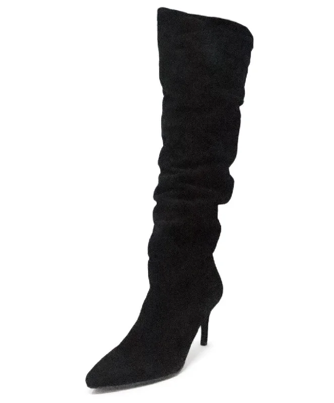 Stuart Weitzman Black Suede Boots sz 8