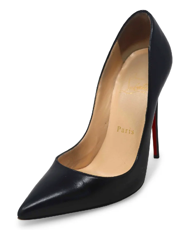 Christian Louboutin Black Leather Heels sz 6