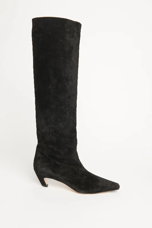 Davis 50 Black Suede Preowned Boots