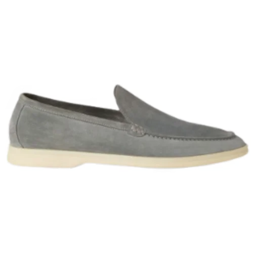 Loro Piana Mokassin Summer Walk Gull Grey