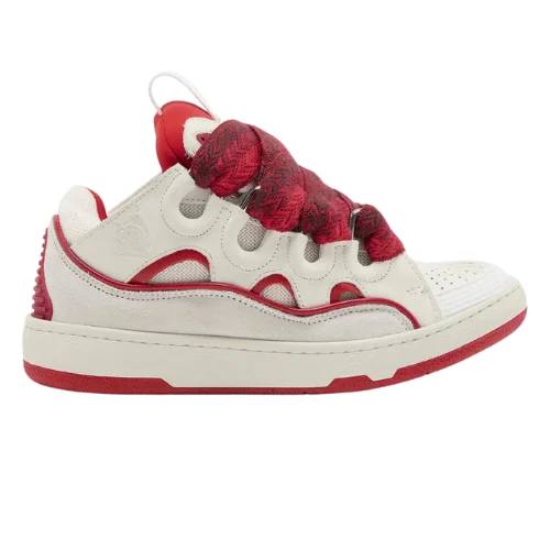 Lavin Curb Sneaker Red White