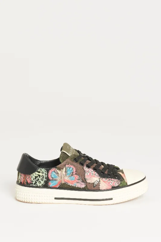 2016 Embroidered Canvas Preowned Camobutterfly Sneakers