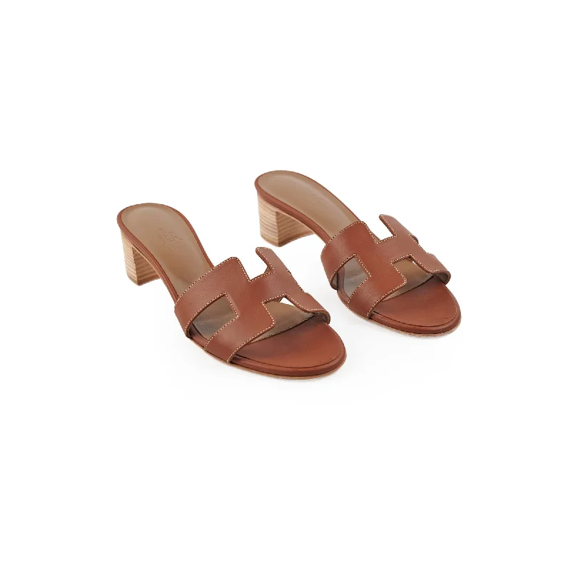 Hermes Oasis Sandals Gold Size 39