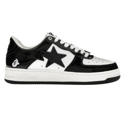 A Bathing Ape Bape Sta Low Black White