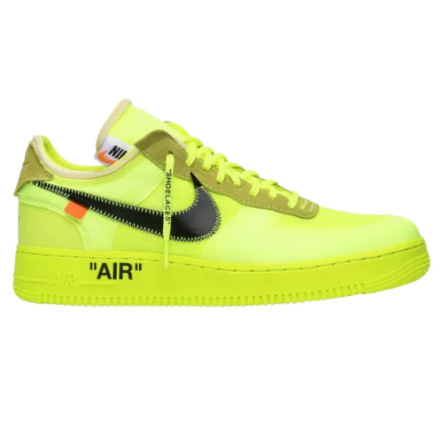 Air Force 1 Sneaker Off White Volt Neon