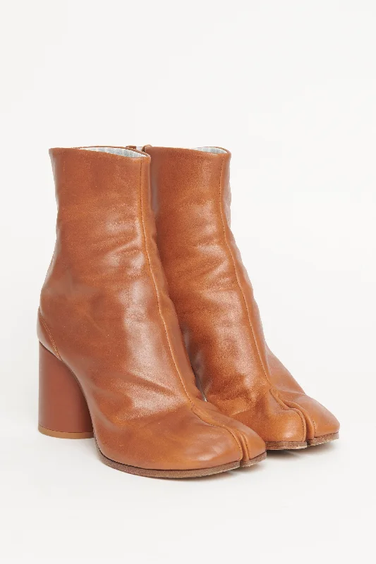 Tan Tabi Ankle Preowned Boots