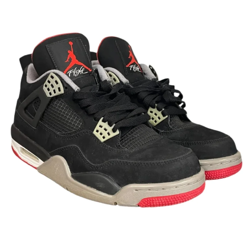 Jordan/Hi-Sneakers/US 8.5/Suede/BLK/Retro 4 Bred 2012 308497-089