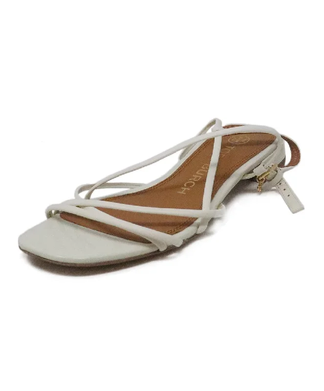 Tory Burch Ivory Leather Sandals sz 5