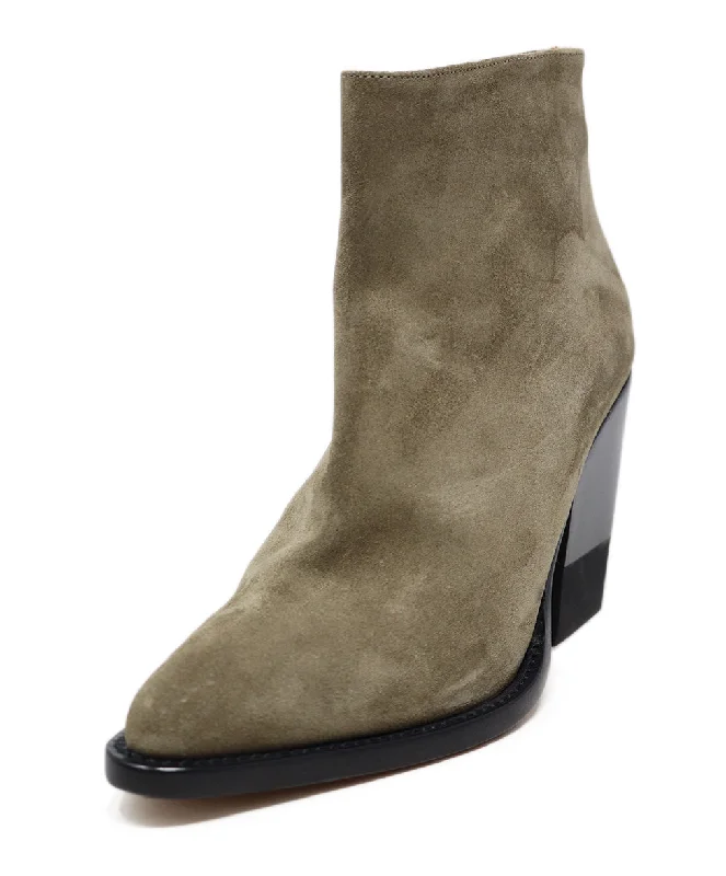 Chloe Taupe Suede Booties sz 8