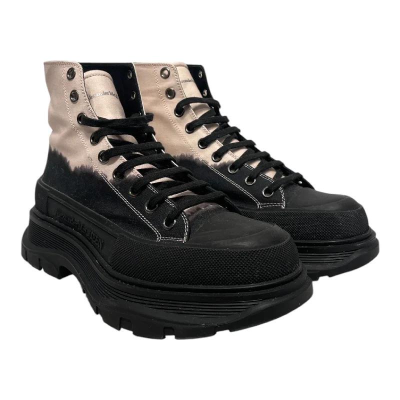 Alexander McQueen/Hi-Sneakers/EU 42/Border/Cotton/PNK/Slick Dip Dye Canvas Boot