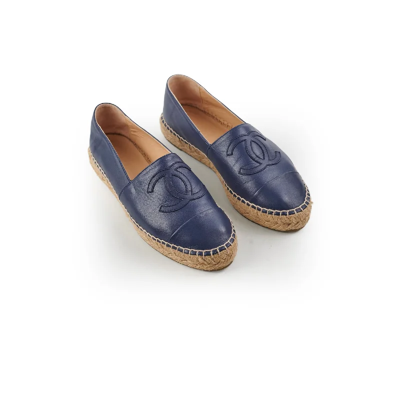 Chanel Espadrilles Navy Size 36