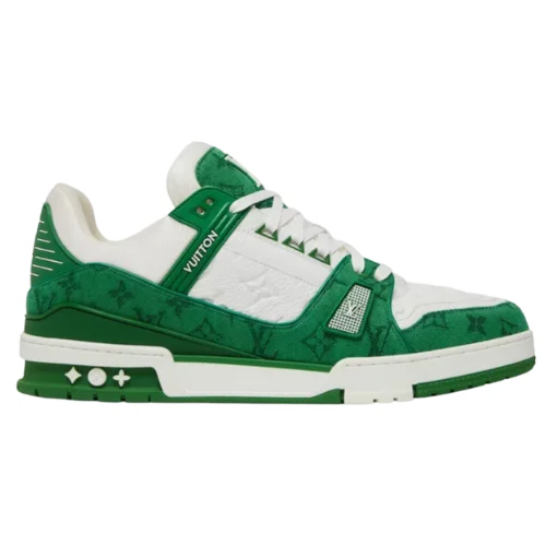 Louis Vuitton (LV) Trainer Low Green Monogram