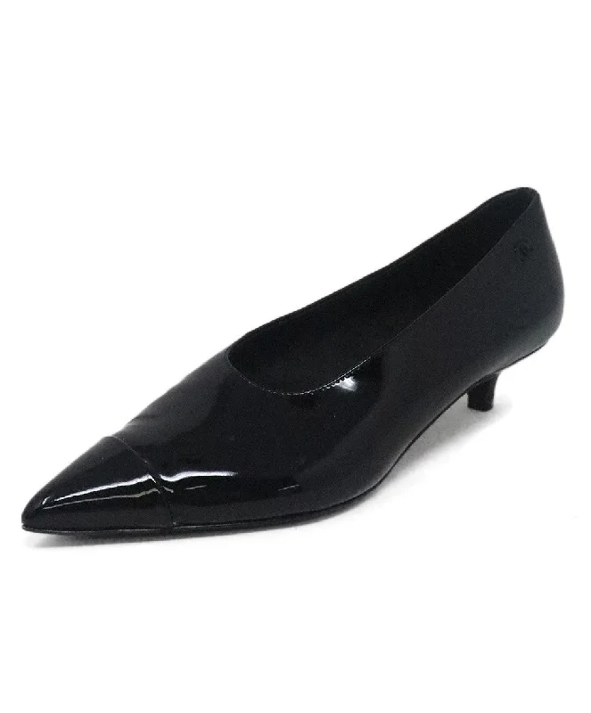 Chanel Black Patent Leather Heels sz 6