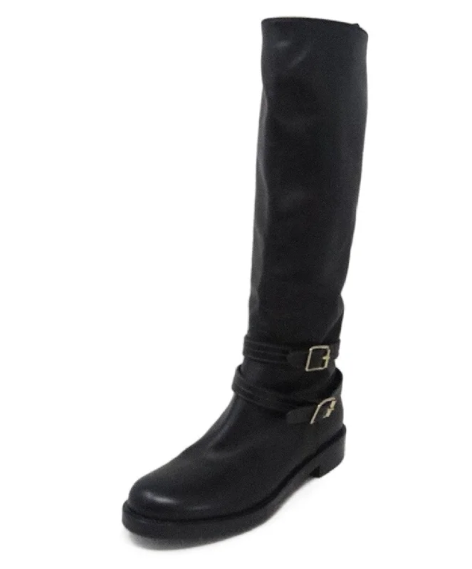 Gianvito Rossi Black Leather Boots sz 8.5