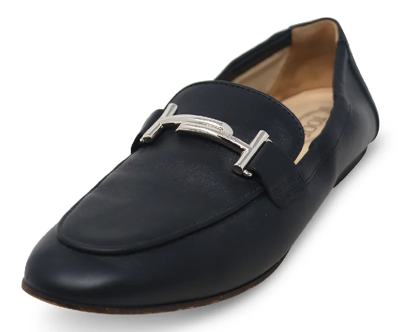 Tod's Black Leather Flats sz 9