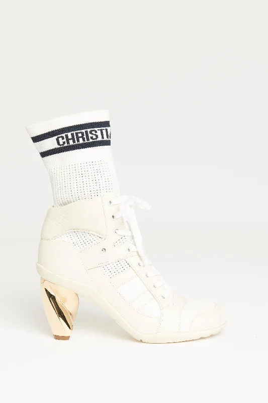 2022 Cream D-Zenith Preowned Ankle Boot