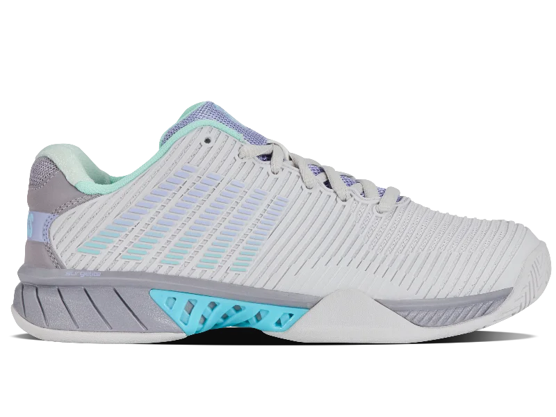 96613-020-M | HYPERCOURT EXPRESS 2 | NIMBUS CLOUD/LILAC GRAY/NEON PURPLE