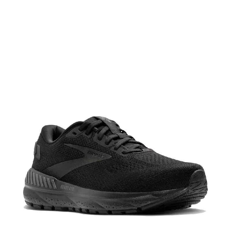 Brooks Men's Beast GTS 24 Sneaker in Black/Black/Ebony