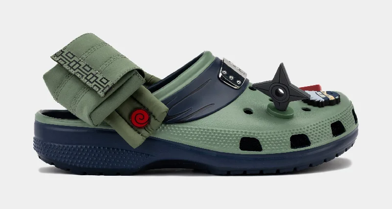 Naruto Classic Clog Mens Sandals (Green/Navy)