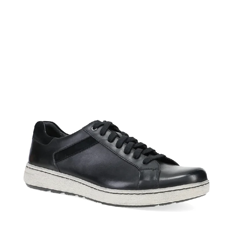 Dansko Men's Trevor Leather Tie Sneaker in Black