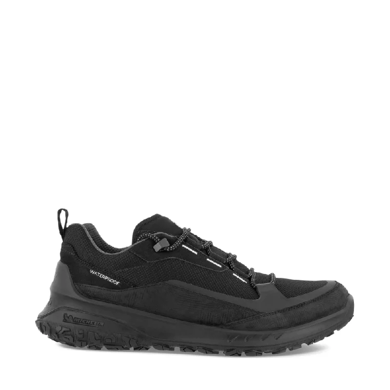 Ecco Men's ULT-TRN Low Waterproof Lace Shoe in Black