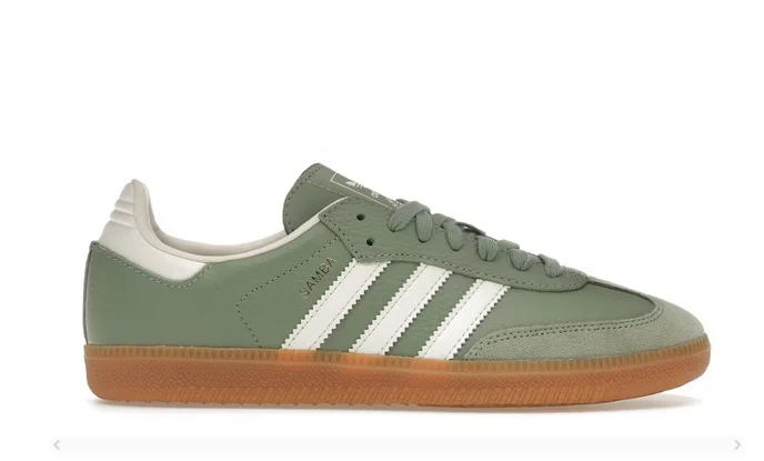 ADIDAS SAMBA OG SILVER GREEN (WOMEN'S)