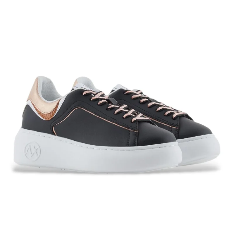 ARMANI EXCHANGE Platform Sneakers Women XDX108-BLKRSE