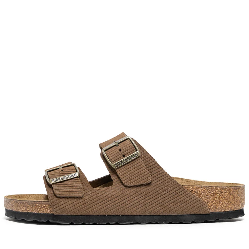 Birkenstock Arizona Suede Corduroy - Dark Tea