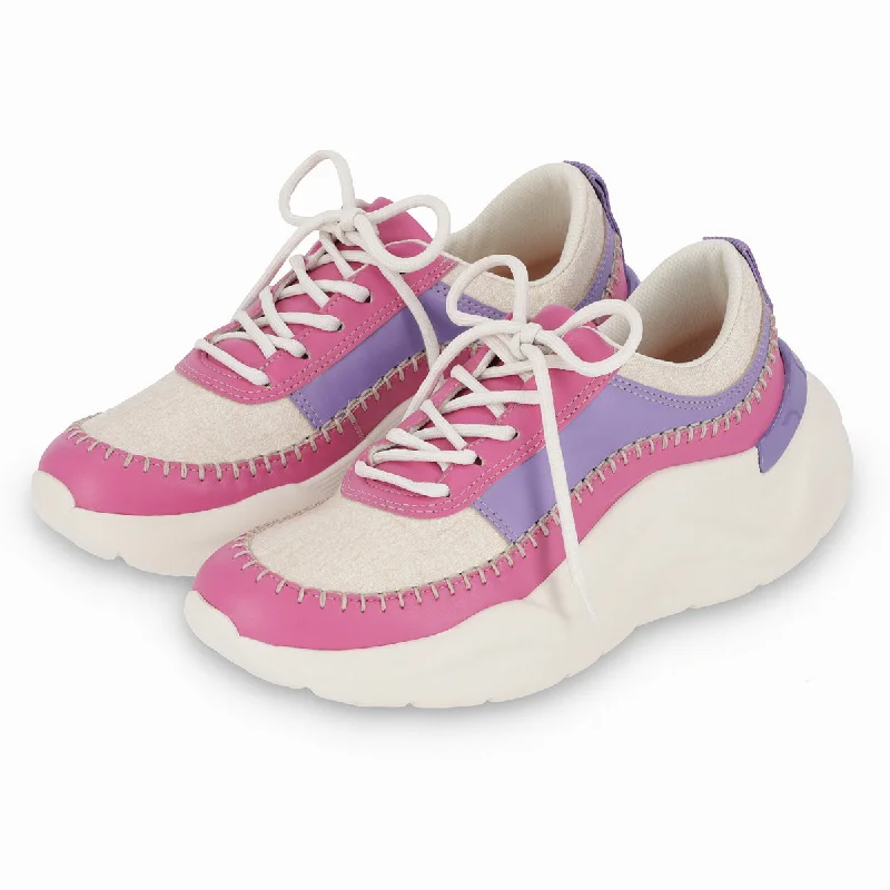 City Beat Chunk Sneakers - Fuchsia & Purple (939.005)