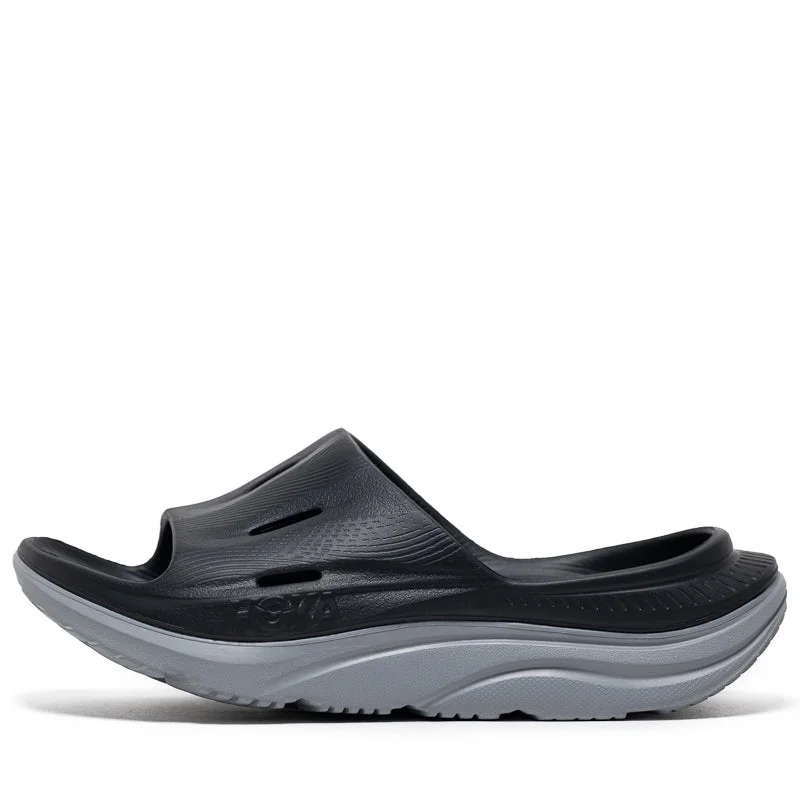 Hoka Ora Recovery Slide - Black/Stelar Grey