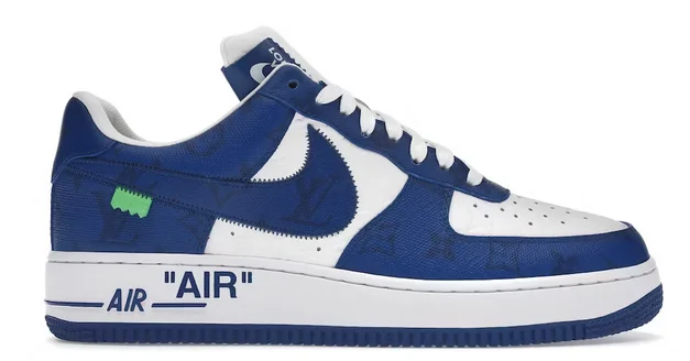 Louis Vuitton Nike Air Force 1 Low By Virgil Abloh White Royal