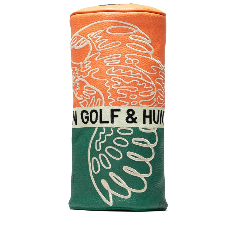 Malbon Golf Hunting License Driver Cover - Orange