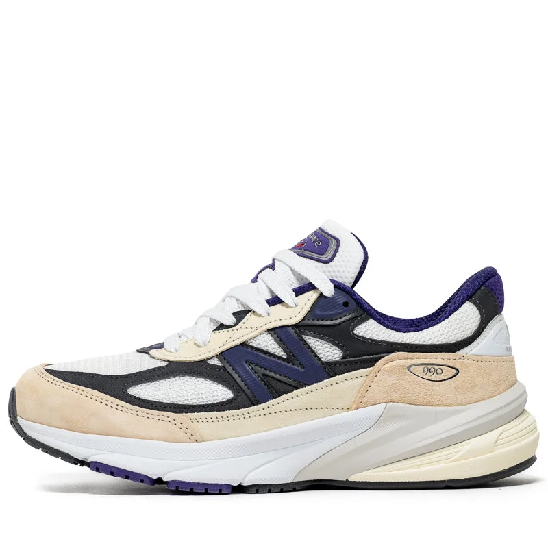 New Balance Made in USA 990v6 - White/Black Plum