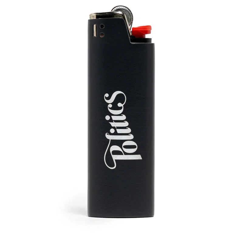 Politics Matte Black Lighter Case - Black