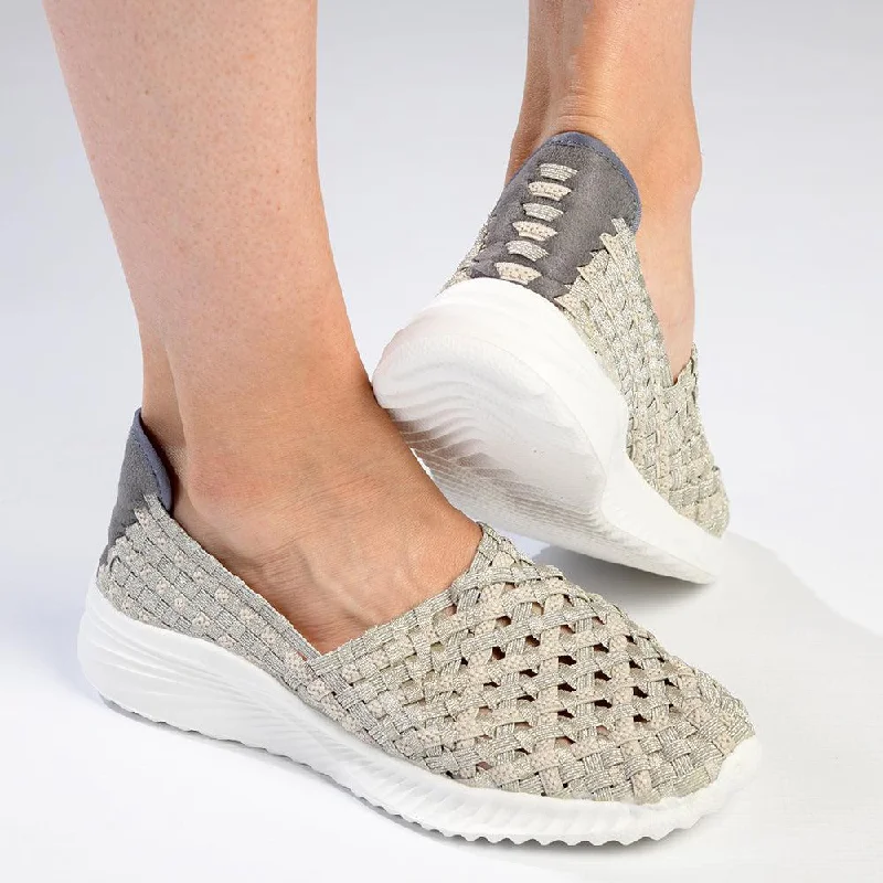 Rock Spring Tosh Woven Slip On - Beige/White