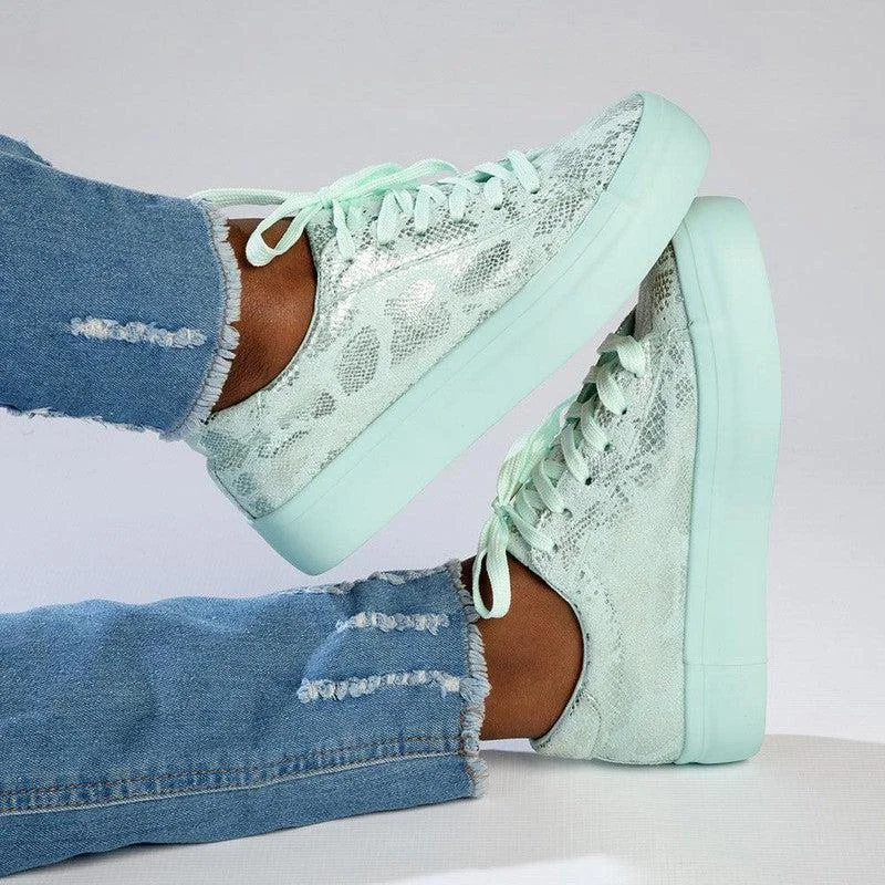 Soft Style by Hush Puppies Fordan Floral Sneaker - Mint