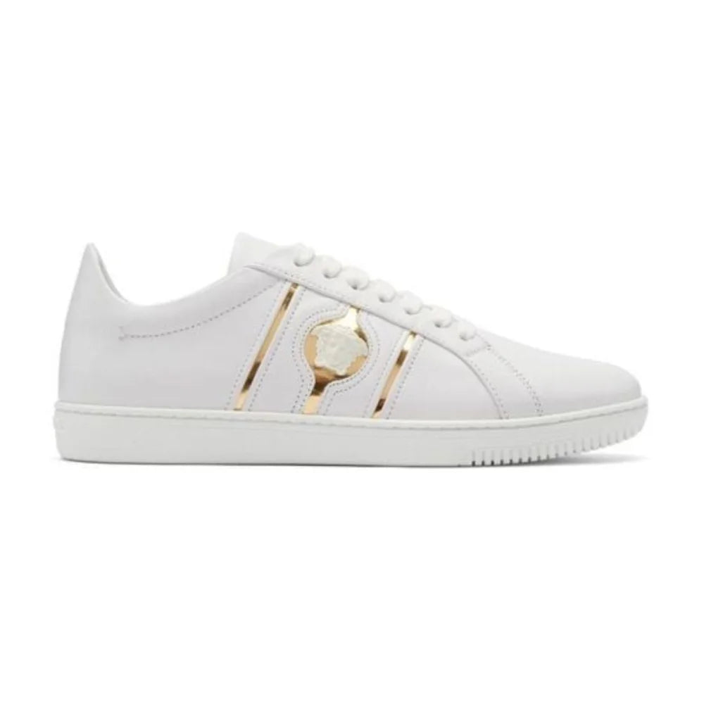 VERSACE Medusa Head Sneakers - WHTGLD